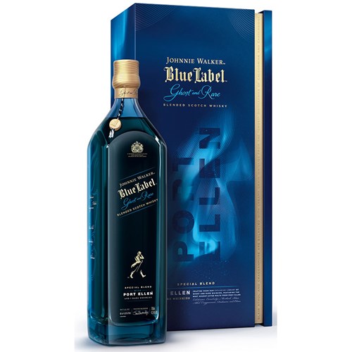 Johnnie Walker Blue Label Ghost and Rare Port Ellen Scotch Whisky 70cl - Delivered to Your Door